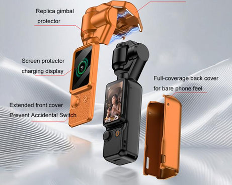 GKK Gimbal Cover Camera Protector Screen Body Magnetic Full Cover, For DJI OSMO Pocket 3 Body Full Cover