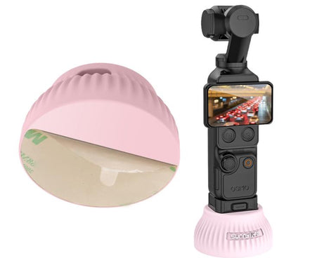 For DJI Osmo Pocket 4 / 3 Sunnylife Silicone Stand Base Car Center Console Base Desktop Stabilizer Supporting Holder, Car Base, Tabletop Base