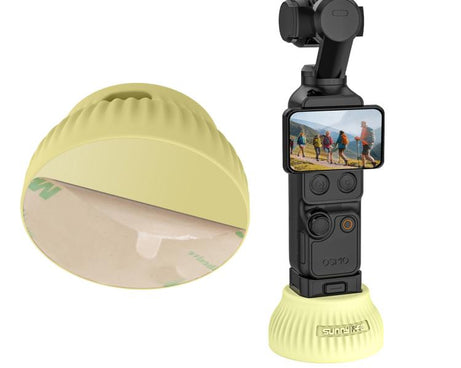 For DJI Osmo Pocket 4 / 3 Sunnylife Silicone Stand Base Car Center Console Base Desktop Stabilizer Supporting Holder, Car Base, Tabletop Base