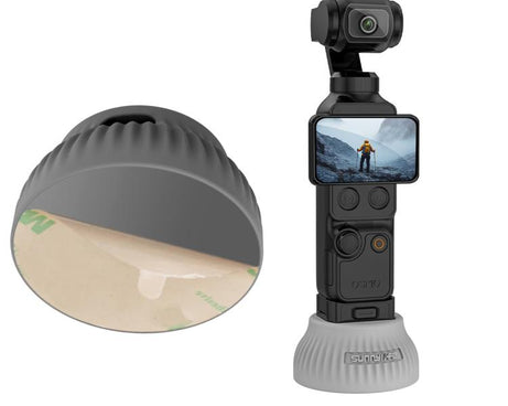 For DJI Osmo Pocket 4 / 3 Sunnylife Silicone Stand Base Car Center Console Base Desktop Stabilizer Supporting Holder, Car Base, Tabletop Base