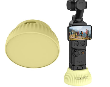 For DJI Osmo Pocket 4 / 3 Sunnylife Silicone Stand Base Car Center Console Base Desktop Stabilizer Supporting Holder, Car Base, Tabletop Base