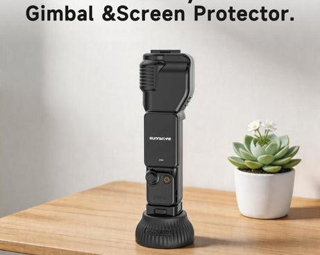 For DJI Osmo Pocket 4 / 3 Sunnylife Silicone Stand Base Car Center Console Base Desktop Stabilizer Supporting Holder, Car Base, Tabletop Base