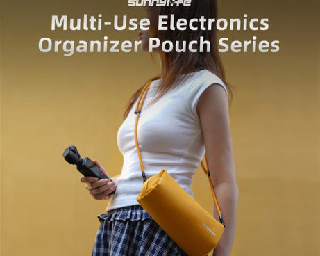 Sunnylife Multi-Use Electronics Organizer Pouch Series Handbag Storage Shoulder Bag Upgraded Pouch, For DJI OSMO Pocket 4 / 3
