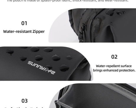 Sunnylife Multi-Use Electronics Organizer Pouch Series Handbag Storage Shoulder Bag Upgraded Pouch, For DJI OSMO Pocket 4 / 3