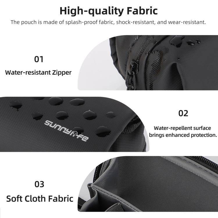 Sunnylife Multi-Use Electronics Organizer Pouch Series Handbag Storage Shoulder Bag Upgraded Pouch, For DJI OSMO Pocket 4 / 3