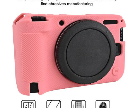 Litchi Texture Soft Silicone Camera Protective Case, For Canon EOS R50 V