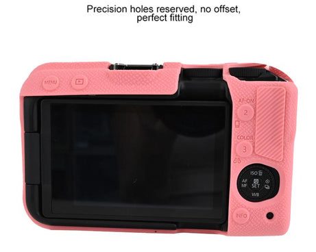 Litchi Texture Soft Silicone Camera Protective Case, For Canon EOS R50 V