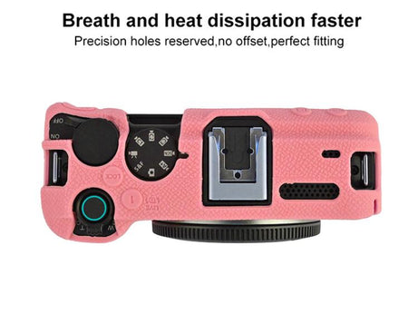 Litchi Texture Soft Silicone Camera Protective Case, For Canon EOS R50 V