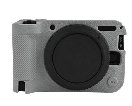Litchi Texture Soft Silicone Camera Protective Case, For Canon EOS R50 V