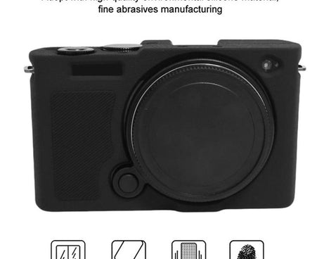 Litchi Texture Soft Silicone Camera Protective Case, For Panasonic LUMIX S9