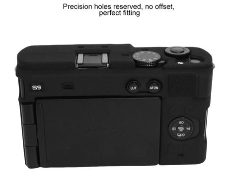 Litchi Texture Soft Silicone Camera Protective Case, For Panasonic LUMIX S9