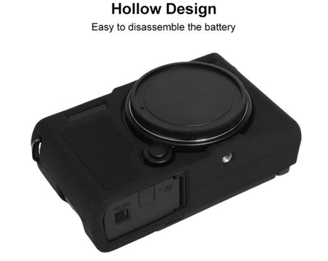 Litchi Texture Soft Silicone Camera Protective Case, For Panasonic LUMIX S9