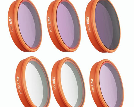 For DJI Osmo Action 6 JSR KO Series Camera Lens Filter, UV, CPL, ND8, ND16, ND32, ND64, ND8PL, ND16PL, ND32PL, ND64PL, STAR, NIGHT, Black Mist 1/4, 3 in 1 UV ND8/16, 4 in 1 ND8-64, 4 in 1 CPL ND8/16/32, 4 in 1 Black Mist CPL ND, 4 in 1 Macro CPL ND    ...