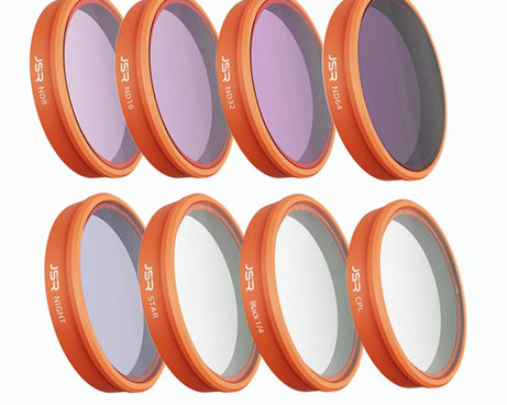 For DJI Osmo Action 6 JSR KO Series Camera Lens Filter, UV, CPL, ND8, ND16, ND32, ND64, ND8PL, ND16PL, ND32PL, ND64PL, STAR, NIGHT, Black Mist 1/4, 3 in 1 UV ND8/16, 4 in 1 ND8-64, 4 in 1 CPL ND8/16/32, 4 in 1 Black Mist CPL ND, 4 in 1 Macro CPL ND    ...