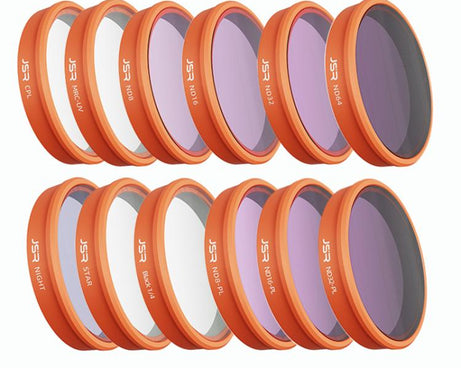 For DJI Osmo Action 6 JSR KO Series Camera Lens Filter, UV, CPL, ND8, ND16, ND32, ND64, ND8PL, ND16PL, ND32PL, ND64PL, STAR, NIGHT, Black Mist 1/4, 3 in 1 UV ND8/16, 4 in 1 ND8-64, 4 in 1 CPL ND8/16/32, 4 in 1 Black Mist CPL ND, 4 in 1 Macro CPL ND    ...