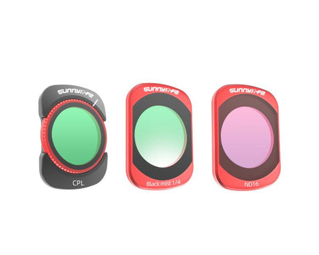 For DJI OSMO Pocket 3 Sunnylife Camera Lens Magnetic Metal Filter, MCUV, CPL, ND8, ND16, ND32, ND64, Black Mist 1/4, 3 in 1 Shadow Filter Set, 3 in 1 Portrait Filter Set, 3 in 1 CPL ND8/16, 3 in 1 Protective Filter Set, 4 in 1 ND8/16/32/64             ...