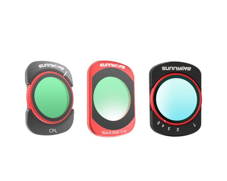 For DJI OSMO Pocket 3 Sunnylife Camera Lens Magnetic Metal Filter, MCUV, CPL, ND8, ND16, ND32, ND64, Black Mist 1/4, 3 in 1 Shadow Filter Set, 3 in 1 Portrait Filter Set, 3 in 1 CPL ND8/16, 3 in 1 Protective Filter Set, 4 in 1 ND8/16/32/64             ...