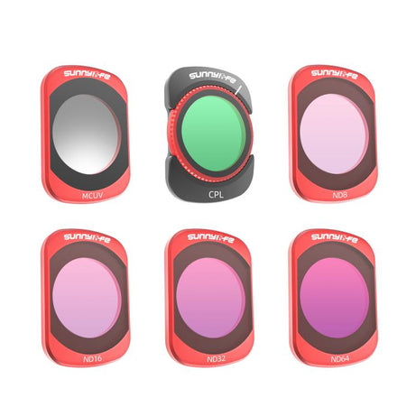 For DJI OSMO Pocket 3 Sunnylife Camera Lens Magnetic Metal Filter, MCUV, CPL, ND8, ND16, ND32, ND64, Black Mist 1/4, 3 in 1 Shadow Filter Set, 3 in 1 Portrait Filter Set, 3 in 1 CPL ND8/16, 3 in 1 Protective Filter Set, 4 in 1 ND8/16/32/64             ...