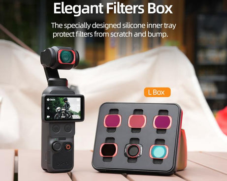 For DJI OSMO Pocket 3 Sunnylife Camera Lens Magnetic Metal Filter, MCUV, CPL, ND8, ND16, ND32, ND64, Black Mist 1/4, 3 in 1 Shadow Filter Set, 3 in 1 Portrait Filter Set, 3 in 1 CPL ND8/16, 3 in 1 Protective Filter Set, 4 in 1 ND8/16/32/64             ...