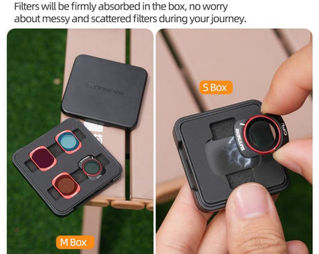 For DJI OSMO Pocket 3 Sunnylife Camera Lens Magnetic Metal Filter, MCUV, CPL, ND8, ND16, ND32, ND64, Black Mist 1/4, 3 in 1 Shadow Filter Set, 3 in 1 Portrait Filter Set, 3 in 1 CPL ND8/16, 3 in 1 Protective Filter Set, 4 in 1 ND8/16/32/64             ...