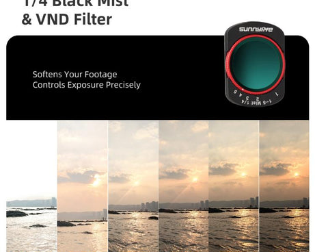 For DJI OSMO Pocket 3 Sunnylife Camera Lens Magnetic Metal Filter, MCUV, CPL, ND8, ND16, ND32, ND64, Black Mist 1/4, 3 in 1 Shadow Filter Set, 3 in 1 Portrait Filter Set, 3 in 1 CPL ND8/16, 3 in 1 Protective Filter Set, 4 in 1 ND8/16/32/64             ...