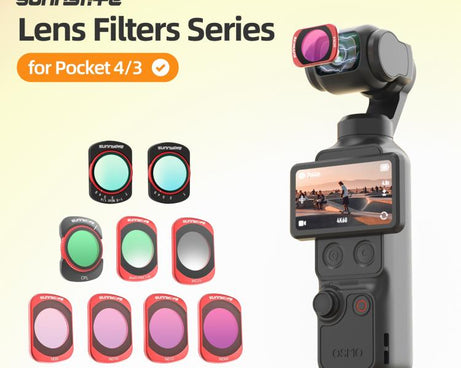 For DJI OSMO Pocket 3 Sunnylife Camera Lens Magnetic Metal Filter, MCUV, CPL, ND8, ND16, ND32, ND64, Black Mist 1/4, 3 in 1 Shadow Filter Set, 3 in 1 Portrait Filter Set, 3 in 1 CPL ND8/16, 3 in 1 Protective Filter Set, 4 in 1 ND8/16/32/64             ...
