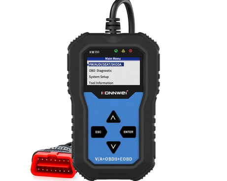 KONNWEI KW350 OBDII 12V Car Diagnostics Detector Scanner with 2 inch Black And White Display Screen V007 for Audi / Volkswagen, KW350