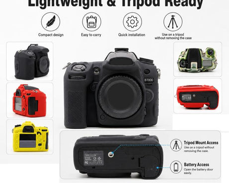 Soft Silicone Camera Protective Case, For Nikon D7000