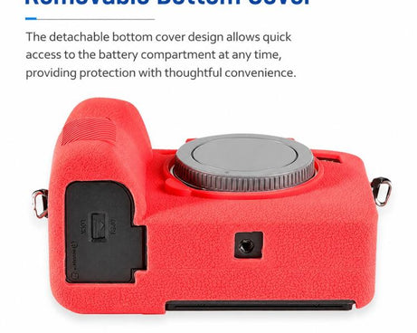 Litchi Texture Soft Silicone Camera Protective Case, For Sony ILCE-1 / A1 / Alpha 1