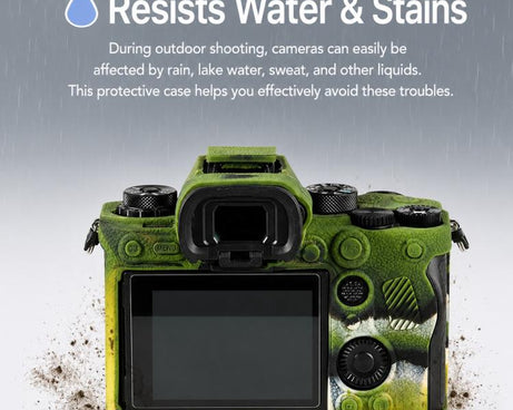 Litchi Texture Soft Silicone Camera Protective Case, For Sony ILCE-1 / A1 / Alpha 1