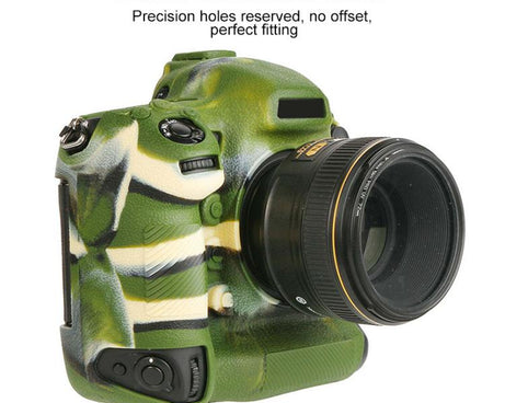 Litchi Texture Soft Silicone Camera Protective Case, For Nikon D5