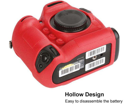 Litchi Texture Soft Silicone Camera Protective Case, For Nikon D5
