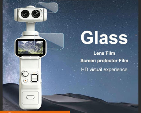 imak Tempered Glass Film with Camera Lens Film, For Insta360 Luna Ultra