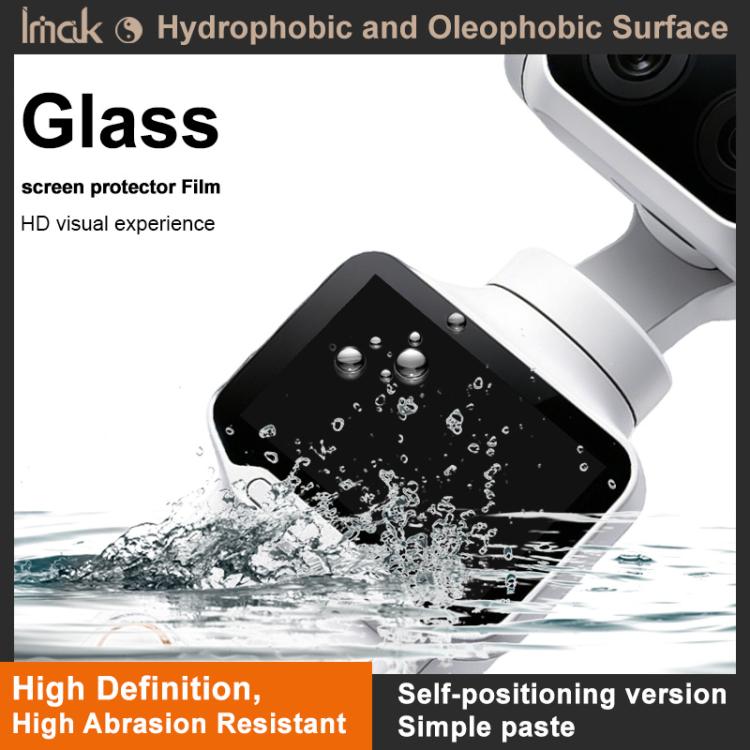 imak Tempered Glass Film with Camera Lens Film, Self-positioning Version, For Insta360 Luna Ultra