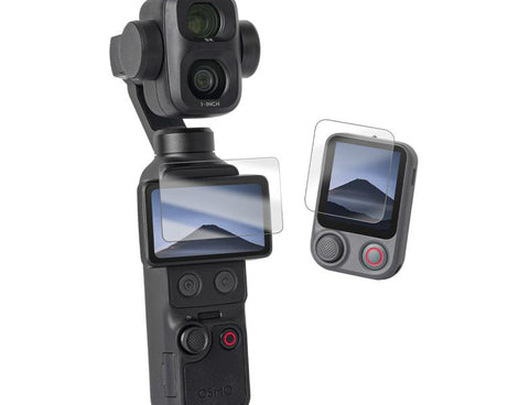 Sunnylife Tempered Glass Film For DJI Osmo Pocket 4P / 4 / 3, Screen & Remote Film 2 Sets, Screen & Remote Film, Screen Film 2pcs, Screen Film