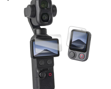 Sunnylife Tempered Glass Film For DJI Osmo Pocket 4P / 4 / 3, Screen & Remote Film 2 Sets, Screen & Remote Film, Screen Film 2pcs, Screen Film