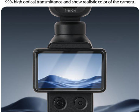 Sunnylife Tempered Glass Film For DJI Osmo Pocket 4P / 4 / 3, Screen & Remote Film 2 Sets, Screen & Remote Film, Screen Film 2pcs, Screen Film