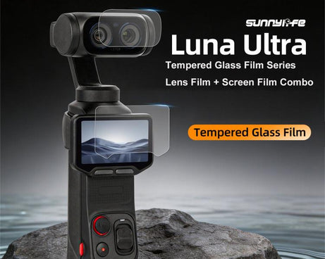 Sunnylife Lens Screen Protector Tempered Glass Film, For Insta360 Luna Ultra