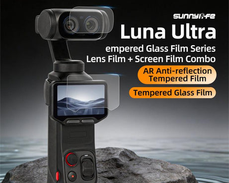 Sunnylife Lens Screen Protector AR Anti-ReflectionTempered Glass Film, For Insta360 Luna Ultra