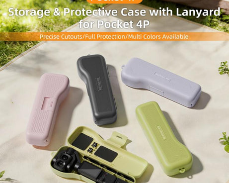 Sunnylife Gimbal Camera Protector with Lanyard Shock-proof Protective Cover Storage Box, For DJI Osmo Pocket 4P
