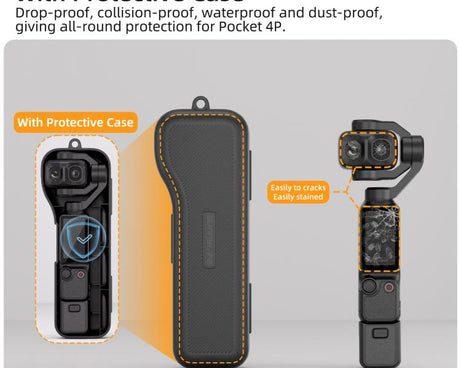 Sunnylife Gimbal Camera Protector with Lanyard Shock-proof Protective Cover Storage Box, For DJI Osmo Pocket 4P