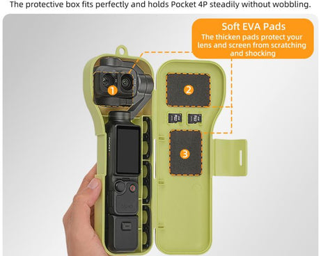 Sunnylife Gimbal Camera Protector with Lanyard Shock-proof Protective Cover Storage Box, For DJI Osmo Pocket 4P