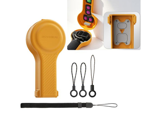For DJI Osmo Pocket 4P Sunnylife Bulb-Shaped Gimbal Camera Protective Cover Storage Box with Lanyard, OP4-K245 Standard, OP4-K246 Upgraded