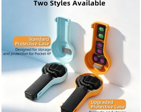 For DJI Osmo Pocket 4P Sunnylife Bulb-Shaped Gimbal Camera Protective Cover Storage Box with Lanyard, OP4-K245 Standard, OP4-K246 Upgraded