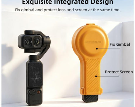 For DJI Osmo Pocket 4P Sunnylife Bulb-Shaped Gimbal Camera Protective Cover Storage Box with Lanyard, OP4-K245 Standard, OP4-K246 Upgraded