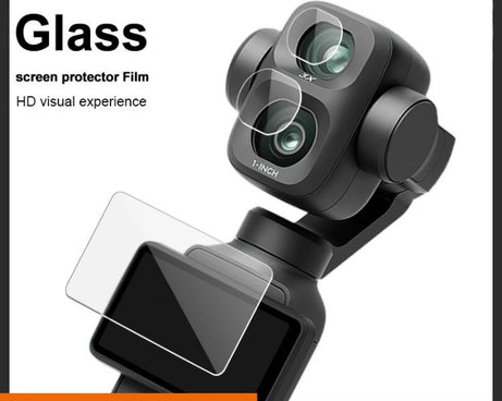 imak Tempered Glass Film with Camera Lens Film, For DJI Osmo Pocket 4P
