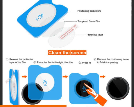 imak H Series Tempered Glass Film, Self-Positioning Version, For Insta360 Mic Pro