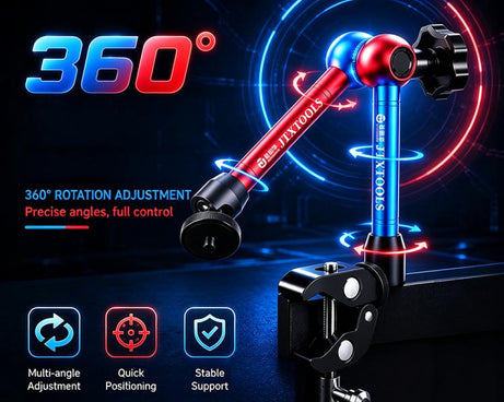 JTX X2 Multifunctional Rotated Magic Hand Universal Bracket for Curve Ammeter / Cameras / Macro Lenses