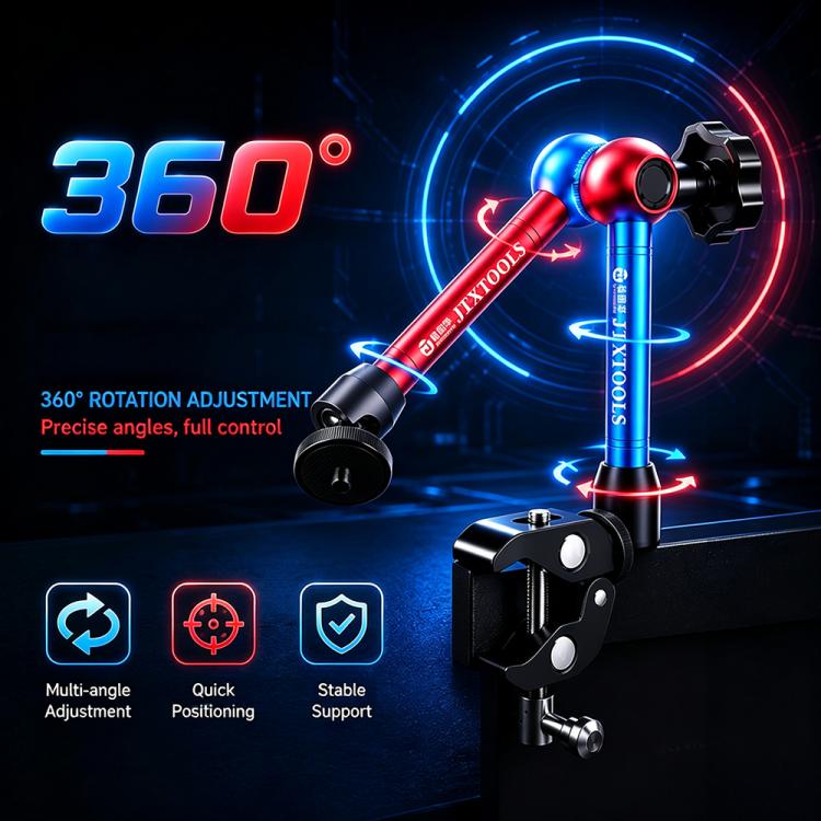 JTX X2 Multifunctional Rotated Magic Hand Universal Bracket for Curve Ammeter / Cameras / Macro Lenses