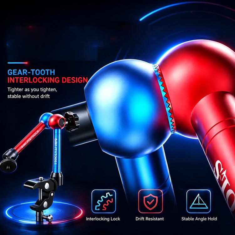 JTX X2 Multifunctional Rotated Magic Hand Universal Bracket for Curve Ammeter / Cameras / Macro Lenses